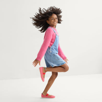 The Kids Mary Jane in Cherry Stripe | Rothys Women|Kids|New