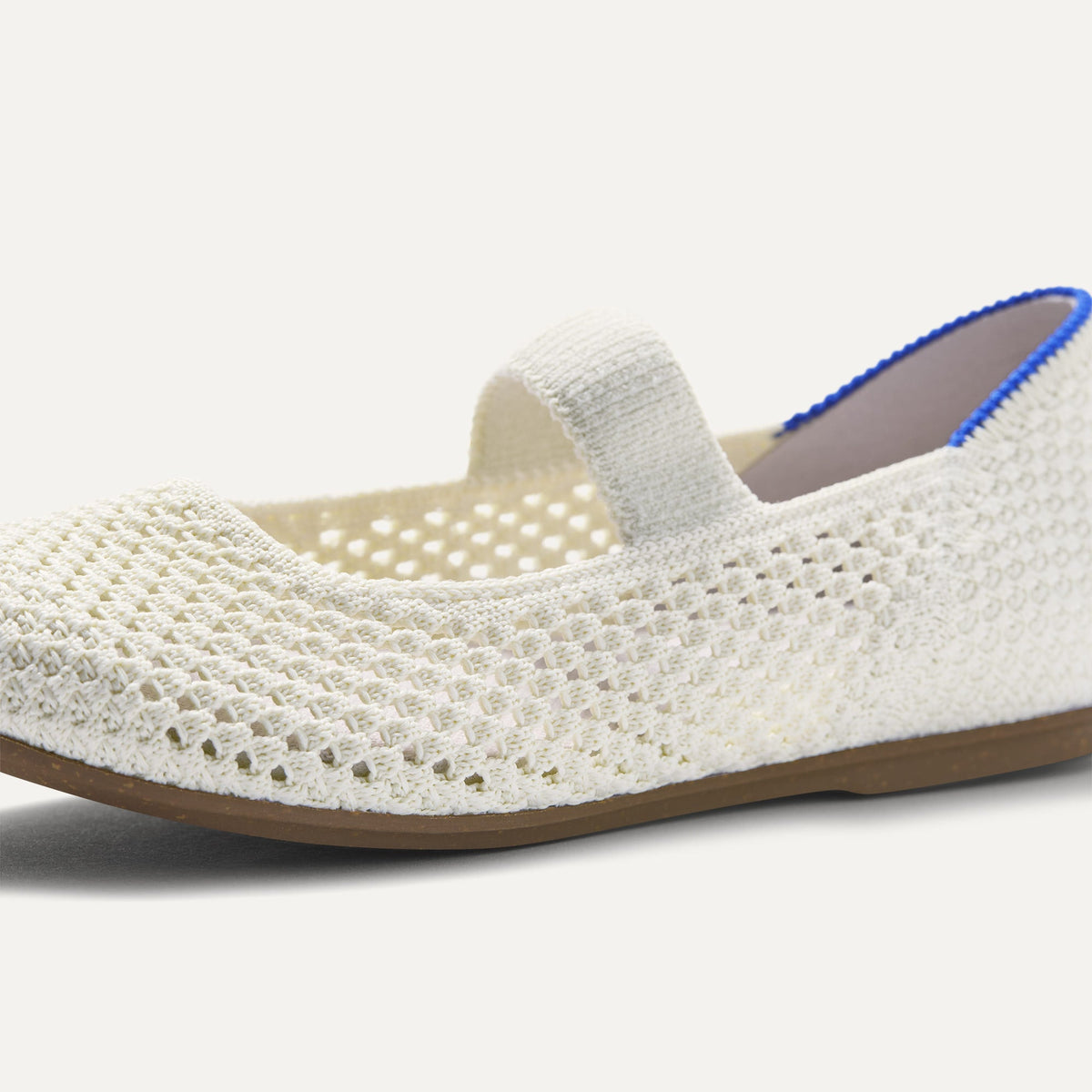 The Kids Mary Jane in White Open-Knit | Rothys Women|Kids|New