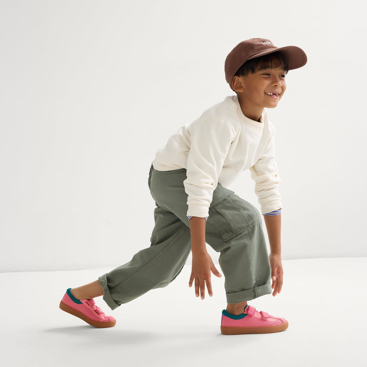 The Kids Strap Sneaker in Watermelon | Rothys Women|Kids|New
