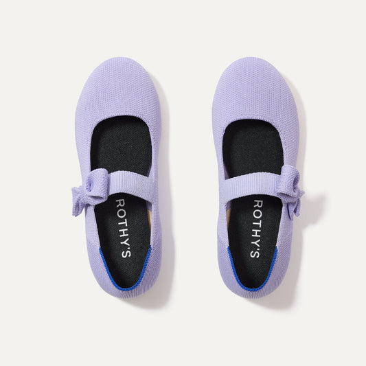 The Kids Tux Bow Mary Jane in Soft Orchid | Rothys Women|Kids|New