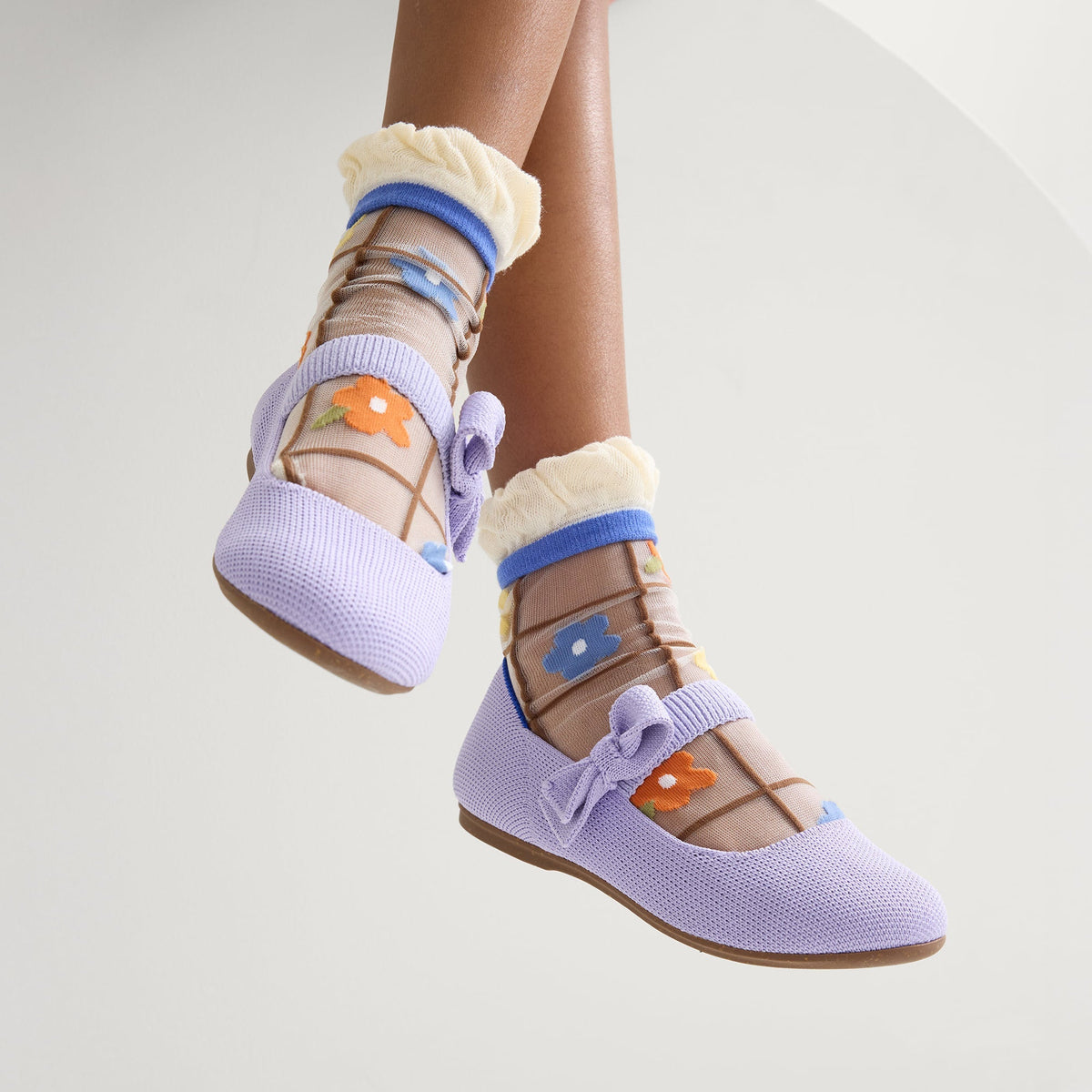 The Kids Tux Bow Mary Jane in Soft Orchid | Rothys Women|Kids|New