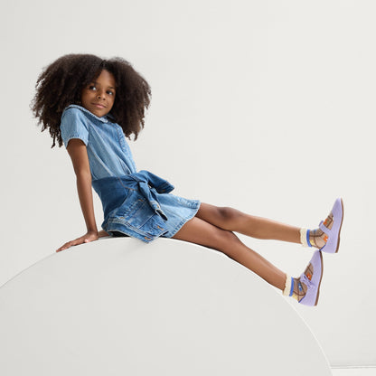 The Kids Tux Bow Mary Jane in Soft Orchid | Rothys Women|Kids|New