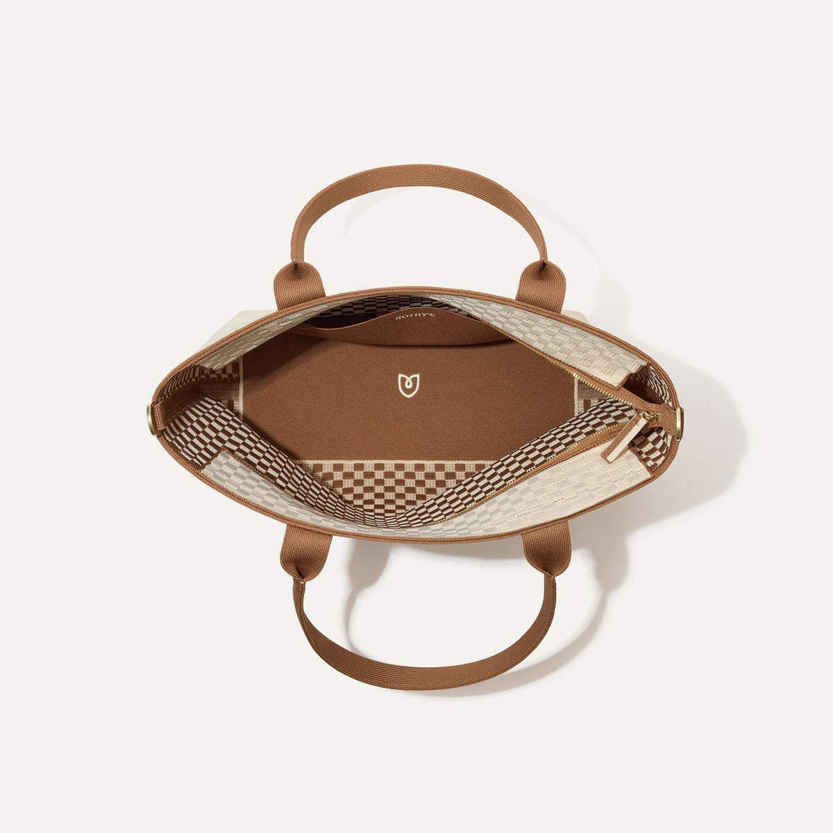 The Lightweight Zipper Tote in Vanilla Wafer | Rothys Women|Bags