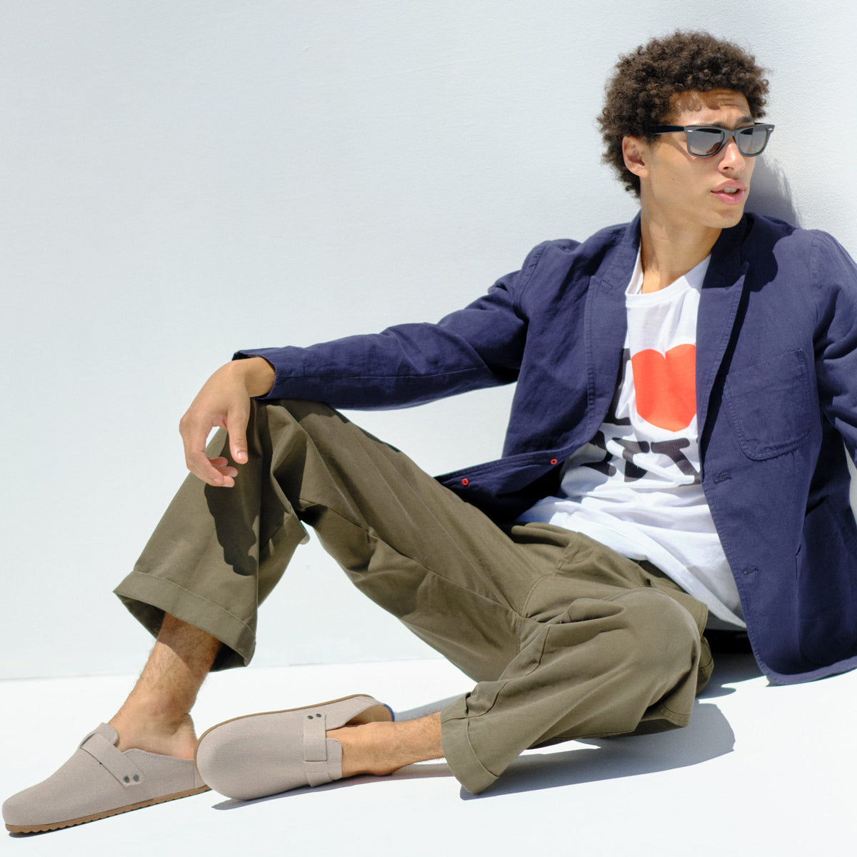 The Men's Clog in Dove | Rothys Women|Men