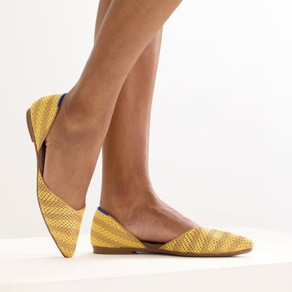 The D'Orsay Point in Daffodil Stripe | Rothys Women
