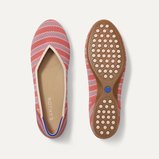 The Daily Flat in Sunkiss Stripe | Rothys Women|Men