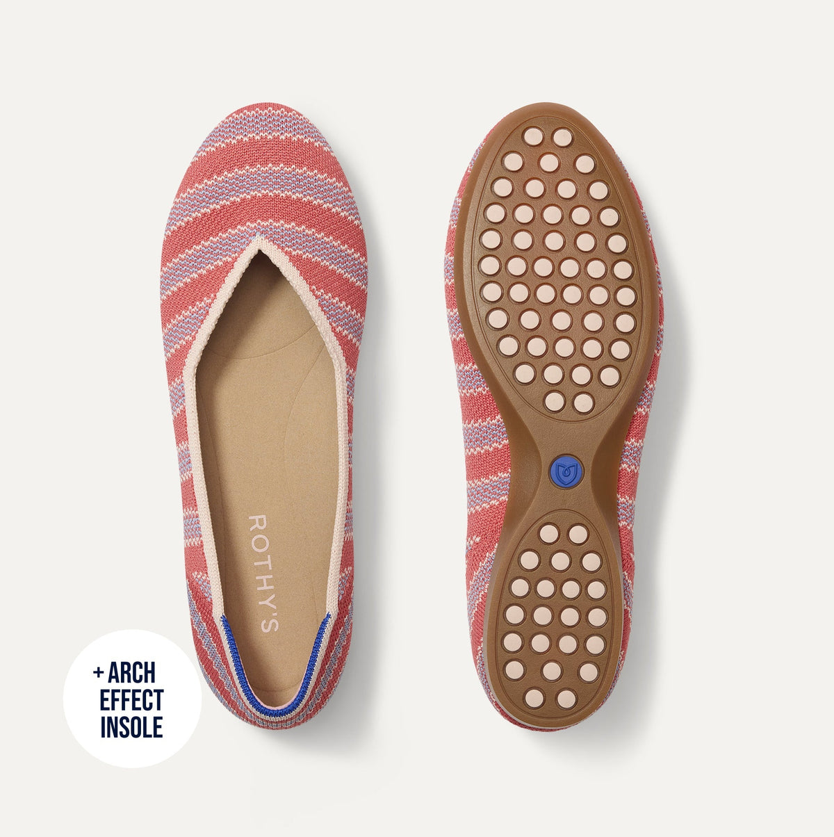 The Daily Flat in Sunkiss Stripe | Rothys Women|Men