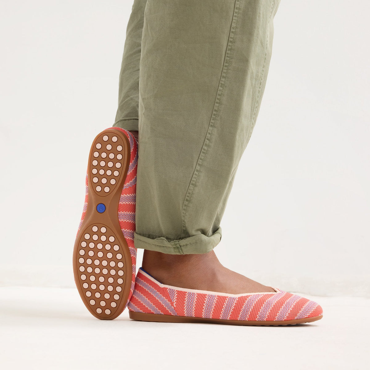 The Daily Flat in Sunkiss Stripe | Rothys Women|Men