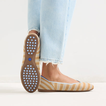 The Daily Flat in Terra Stripe | Rothys Women|Men