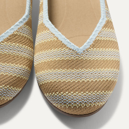 The Daily Flat in Terra Stripe | Rothys Women|Men