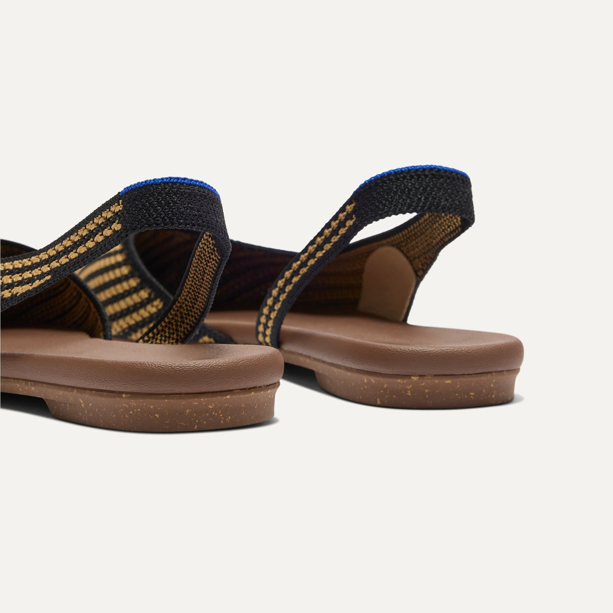The Almond Slingback in Butterscotch Stripe | Rothys Women