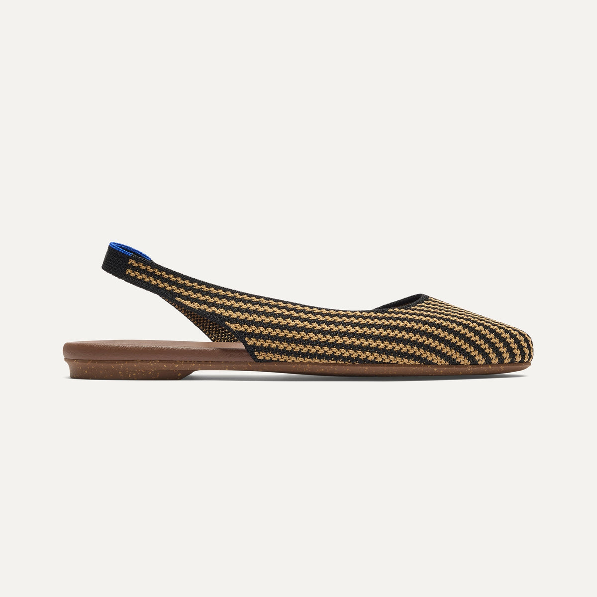The Almond Slingback in Butterscotch Stripe | Rothys Women