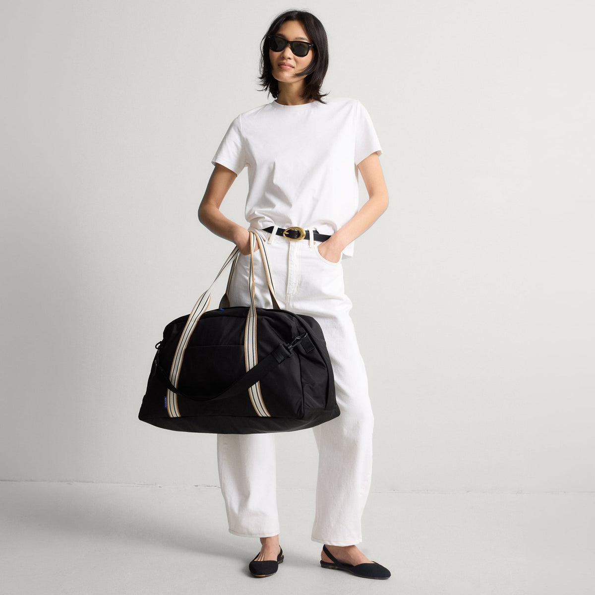 Lightweight Travel Duffel Bag in Ink | Rothys Women|Bags