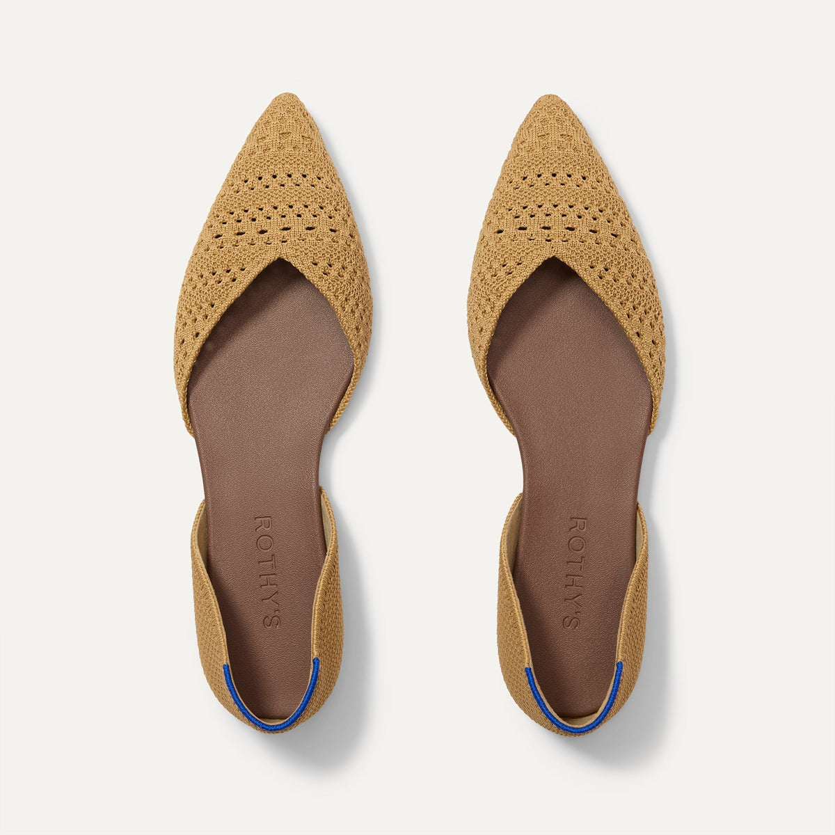 The D'Orsay Point in Camel Crochet | Rothys Women