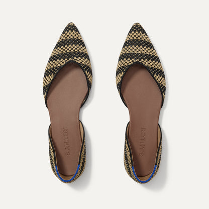 The D'Orsay Point in Shortbread Stripe | Rothys Women