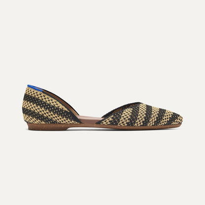 The D'Orsay Point in Shortbread Stripe | Rothys Women