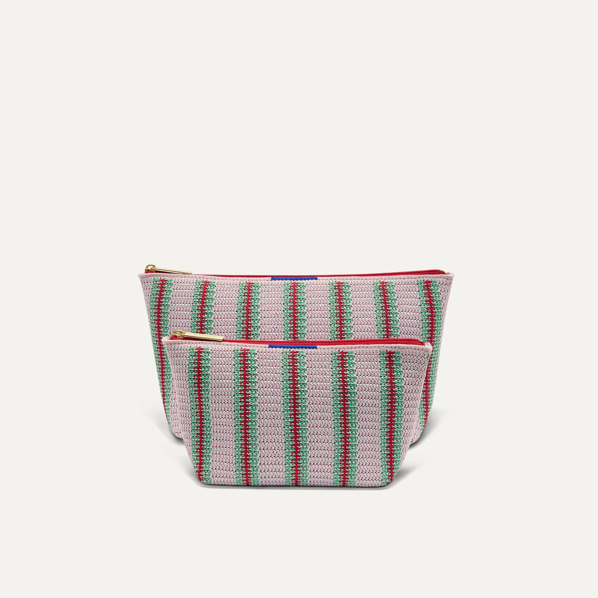 The Travel Pouch Set in Watermelon Market Stripe | Rothys Women|Bags