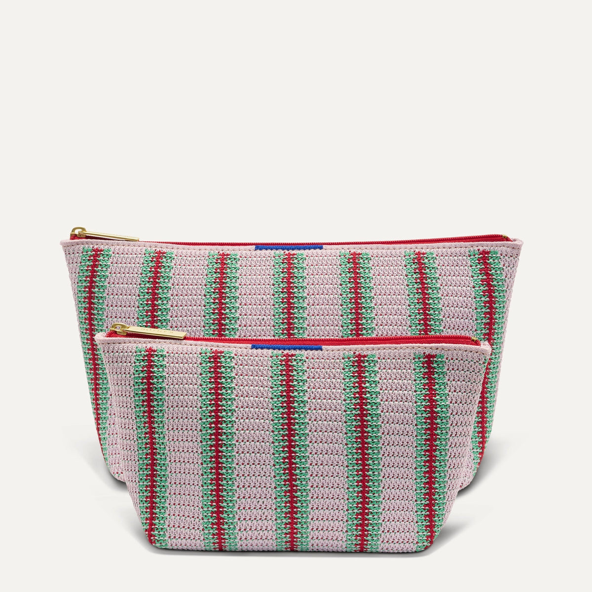 The Travel Pouch Set in Watermelon Market Stripe | Rothys Women|Bags