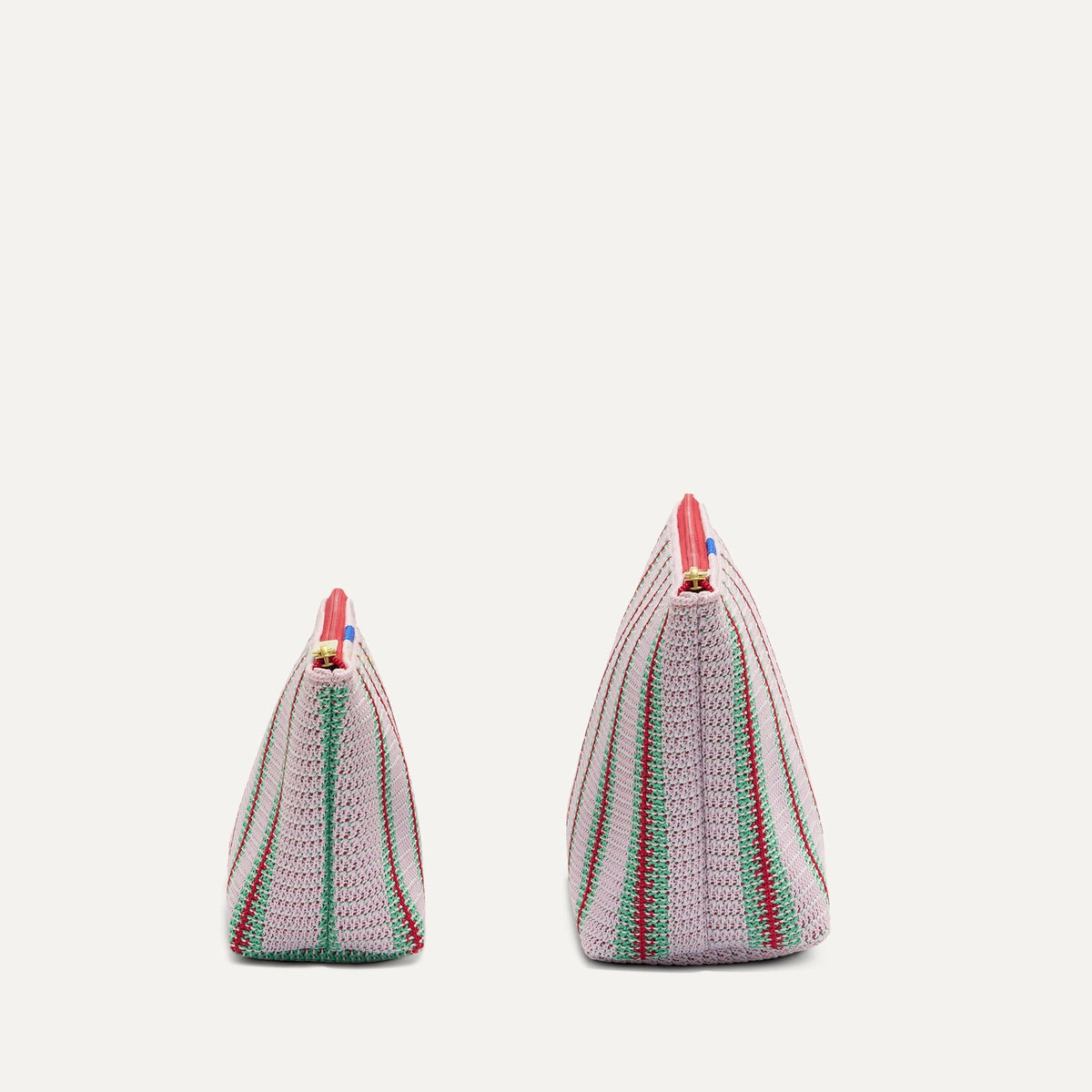 The Travel Pouch Set in Watermelon Market Stripe | Rothys Women|Bags