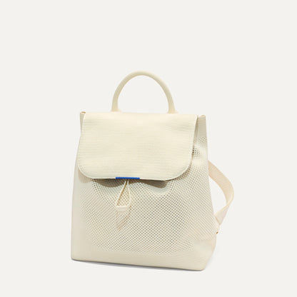 The Cinch Backpack in Coconut Crochet | Rothys Women|Bags