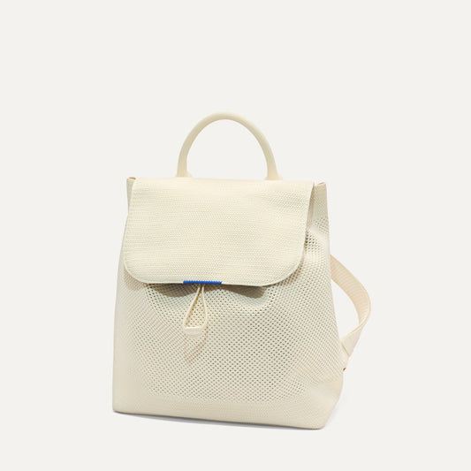 The Cinch Backpack in Coconut Crochet | Rothys Women|Bags