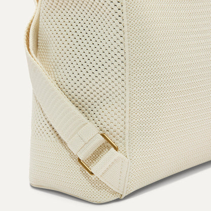The Cinch Backpack in Coconut Crochet | Rothys Women|Bags