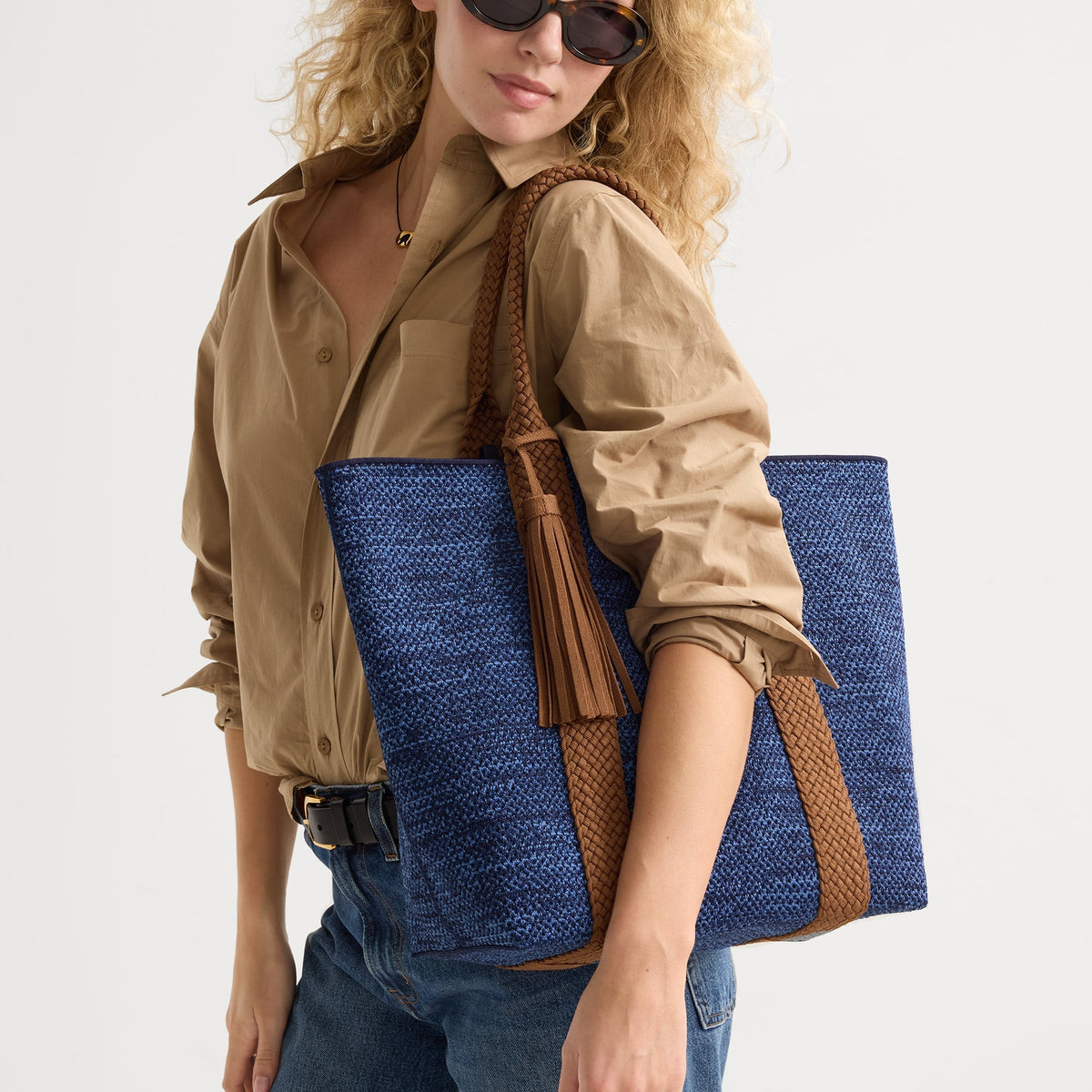 The Lightweight Tote in Dusk Open-Knit | Rothys Women|Bags