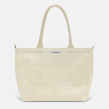 The Lightweight Zipper Tote in Moonflower | Rothys Women|Bags