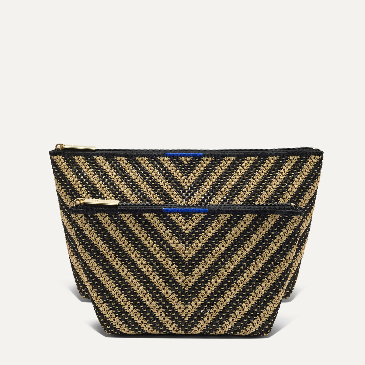 The Travel Pouch Set in Toffee Chevron | Rothys Women|Bags