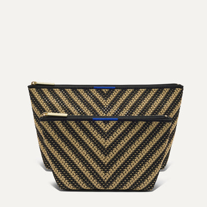 The Travel Pouch Set in Toffee Chevron | Rothys Women|Bags