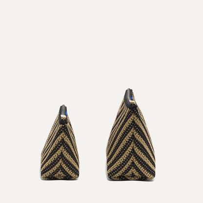 The Travel Pouch Set in Toffee Chevron | Rothys Women|Bags