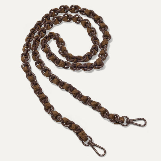 Crossbody Strap in Espresso Chain-Knit | Rothys Women|Bags