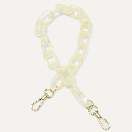 The Shoulder Strap in Opal White Chain | Rothys Women|Bags