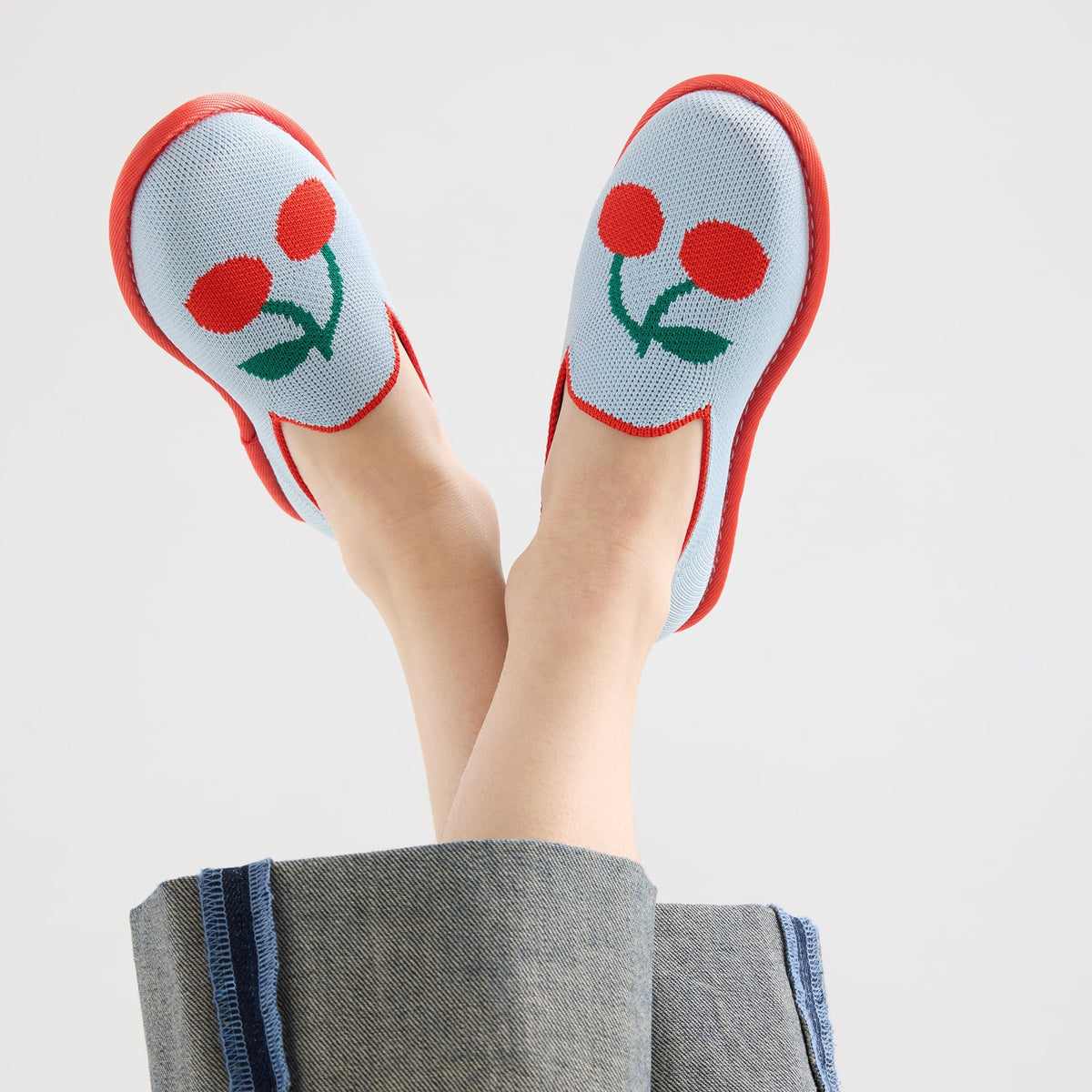 The Mini Loafer in Cherry Blue | Rothys Women|Men|Kids|New
