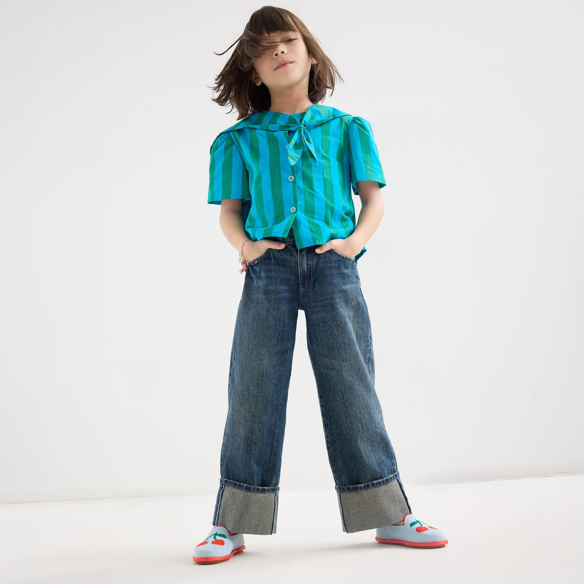 The Mini Loafer in Cherry Blue | Rothys Women|Men|Kids|New