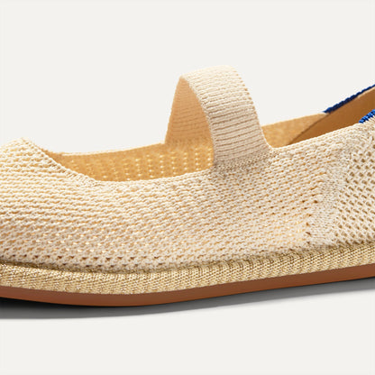 Girls' Mini Mary Jane in Opal Raffia-Knit | Rothys Women|Men|Kids|New