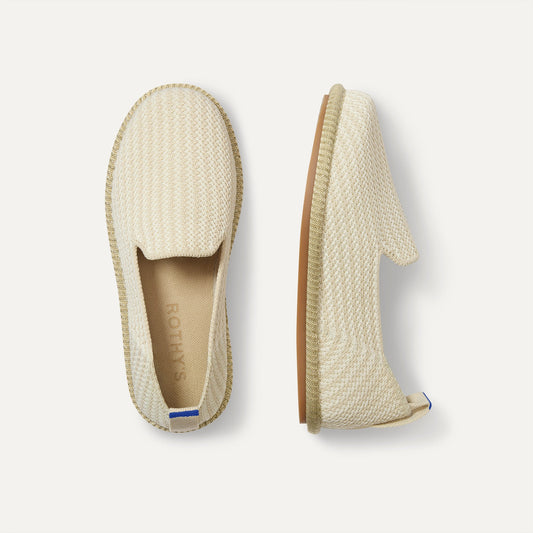 The Mini Loafer in Cream Puff Stripe | Rothys Women|Men|Kids|New