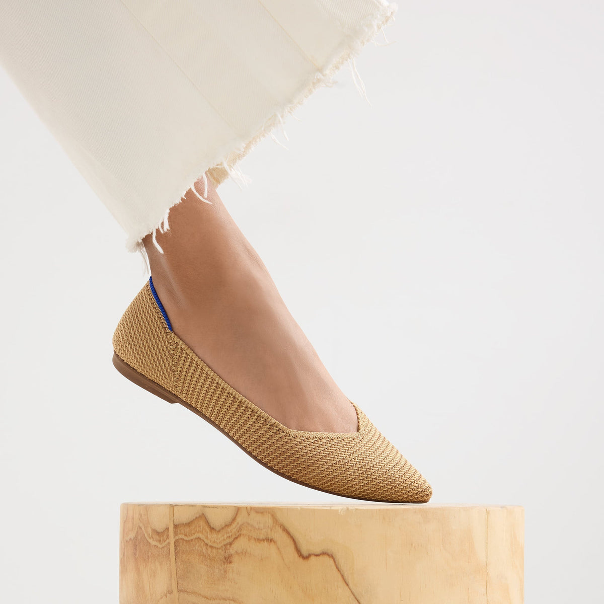 The Point II in Tan Woven | Rothys Women