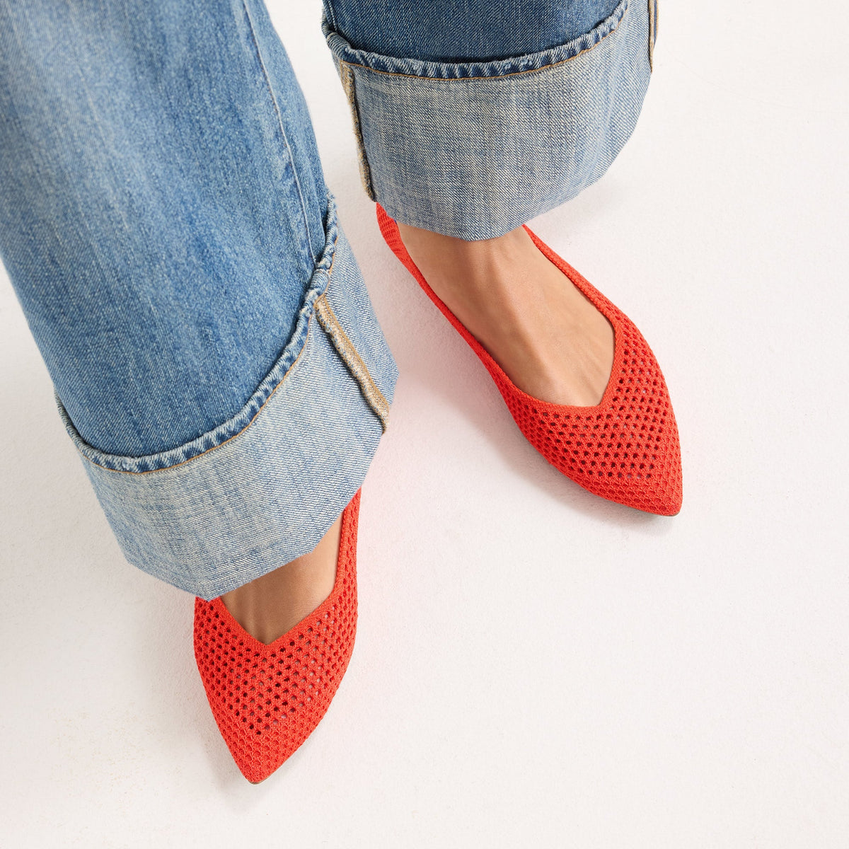 The Point II in Poppy Mesh | Rothys Women