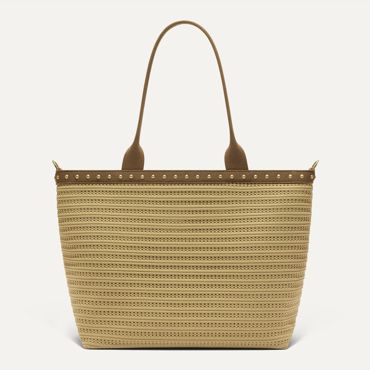 The Lightweight Zipper Tote in Brown Butter Crochet | Rothys Bags