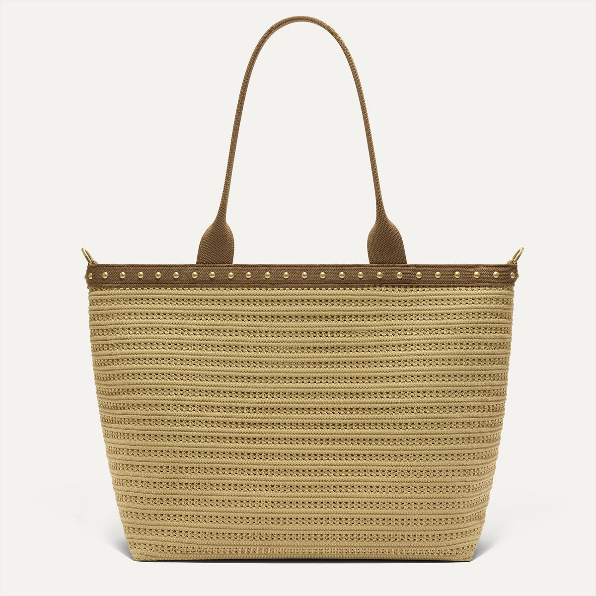 The Lightweight Zipper Tote in Brown Butter Crochet | Rothys Bags
