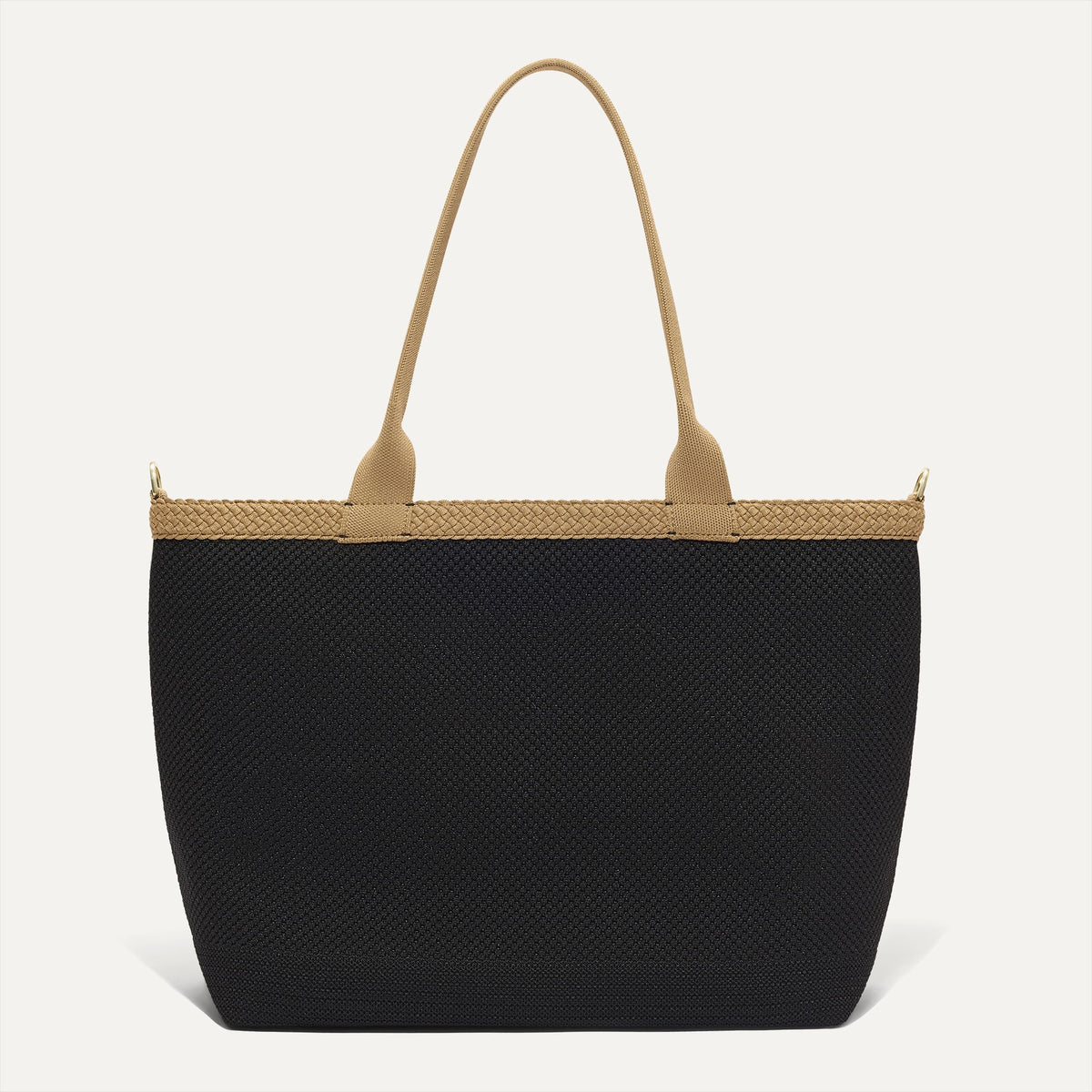 The Lightweight Zipper Tote in Black Espresso Open-Knit | Rothys Bags