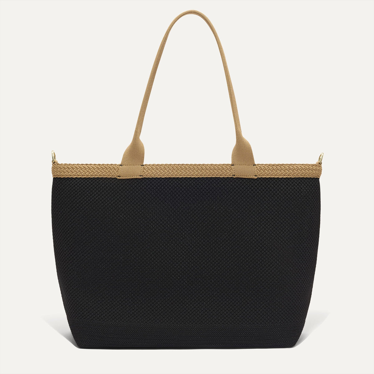 The Lightweight Zipper Tote in Black Espresso Open-Knit | Rothys Bags