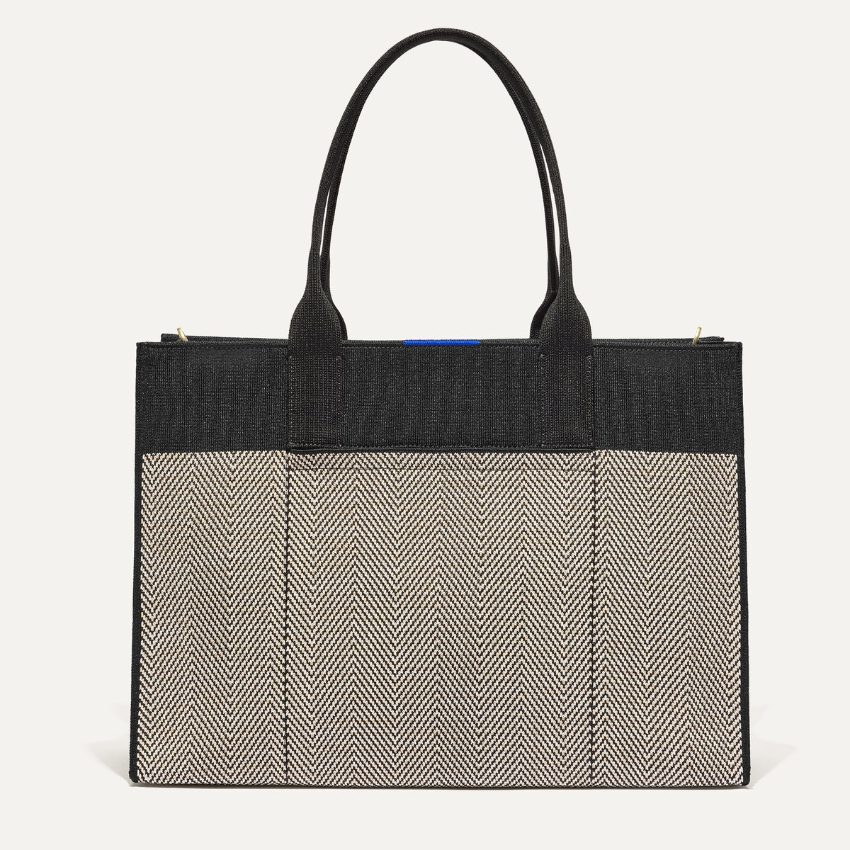 The Classic Tote in Black Herringbone | Rothys Bags
