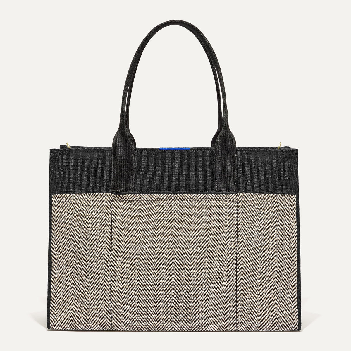 The Classic Tote in Black Herringbone | Rothys Bags