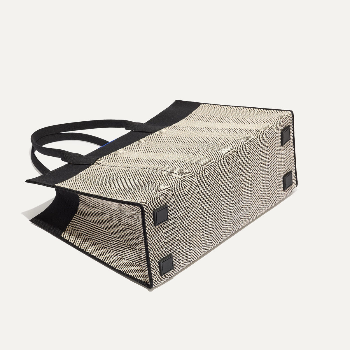 The Classic Tote in Black Herringbone | Rothys Bags