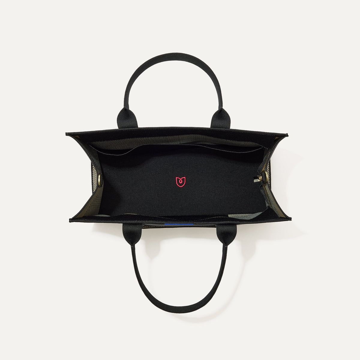 The Classic Tote in Black Herringbone | Rothys Bags