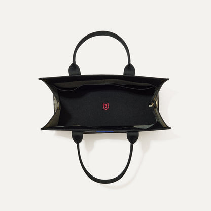 The Classic Tote in Black Herringbone | Rothys Bags