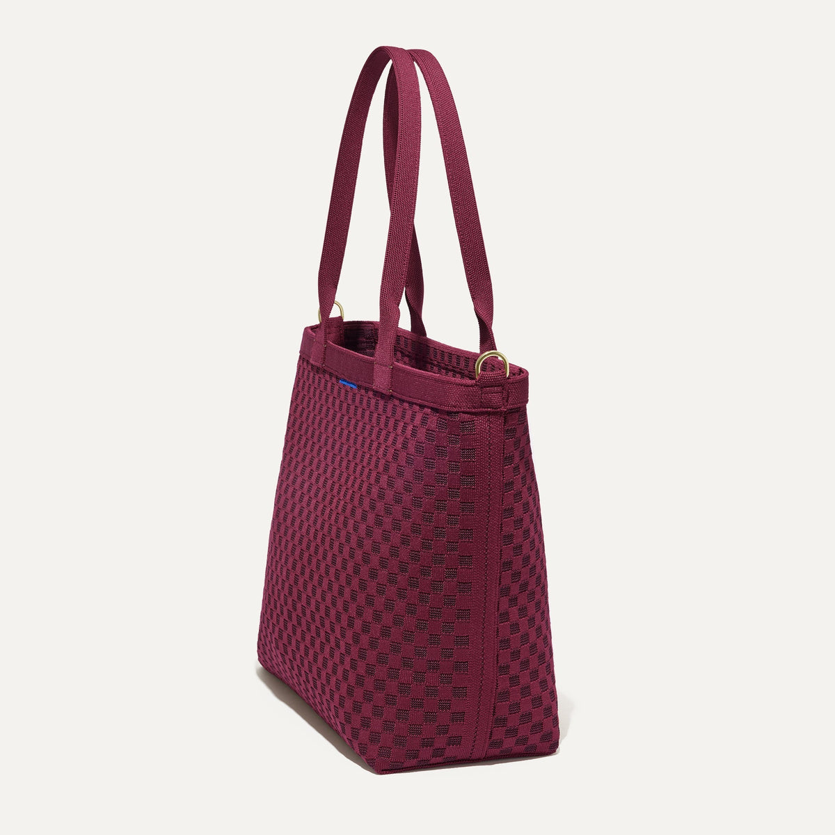 The Lightweight Zipper Tote in Cabernet Check | Rothys Bags