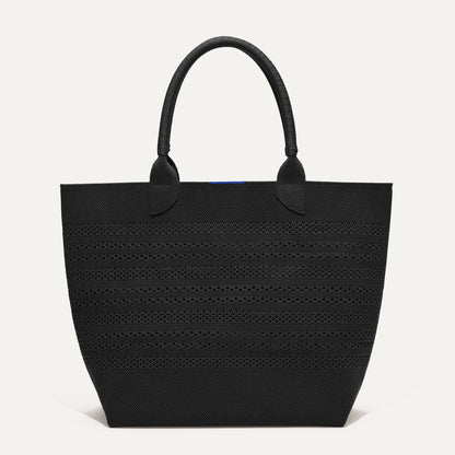 The Lightweight Tote in Black Crochet | Rothys Bags